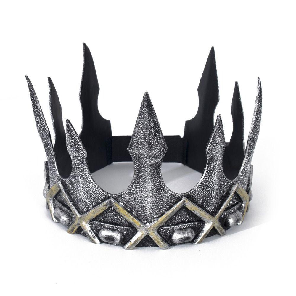 Украшение для вечеринки, королевская корона, средневековая мужская повязка на голову, изящный головной убор для косплея, сценическое представление