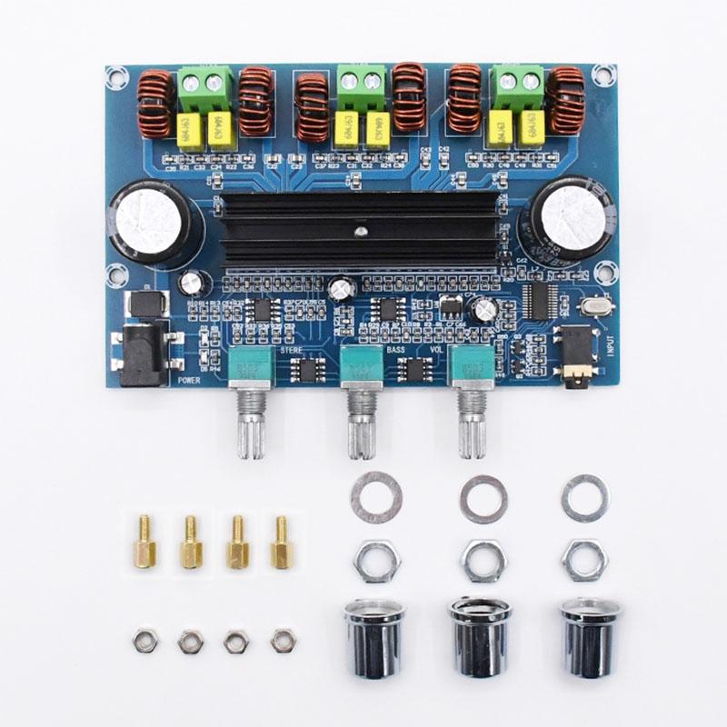 XH-A305 Bluetooth 5.0 Стерео цифровой усилитель мощности Плата TPA3116D2 50Wx2 + 100W 2.1-канальный аудио бас-сабвуфер Модуль AUX AMP