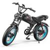 Электровелосипед Emoko C93-D с двойным приводом, 2000 Вт, 48 В 23 Ач, 20×4,0 широкие шины, Pedelec, гидравлические дисковые тормоза, E-Bike для ежедневных поездок и приключений на природе