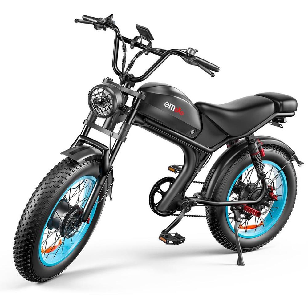 Электровелосипед Emoko C93-D с двойным приводом, 2000 Вт, 48 В 23 Ач, 20×4,0 широкие шины, Pedelec, гидравлические дисковые тормоза, E-Bike для ежедневных поездок и приключений на природе