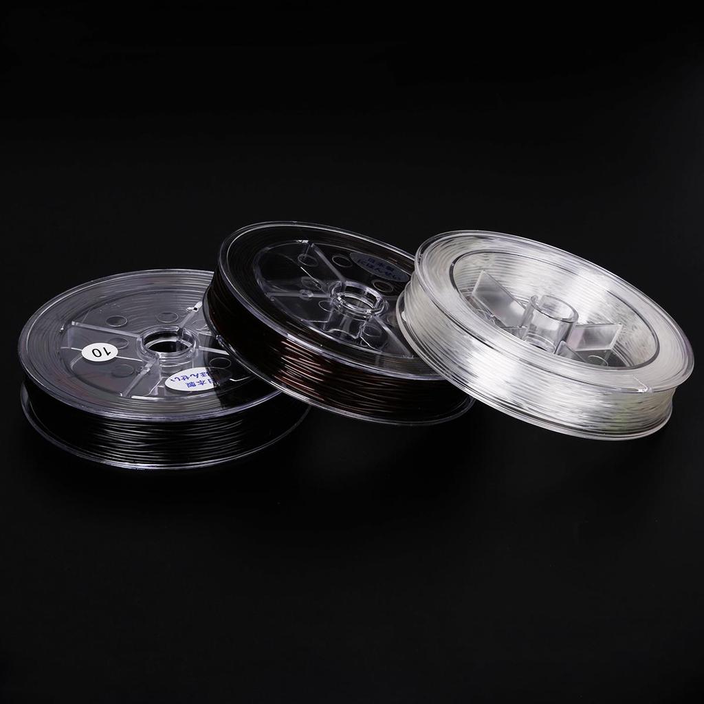 Эластичная леска Прозрачная хрустальная бисерная нить для изготовления браслетов и ожерелий своими руками