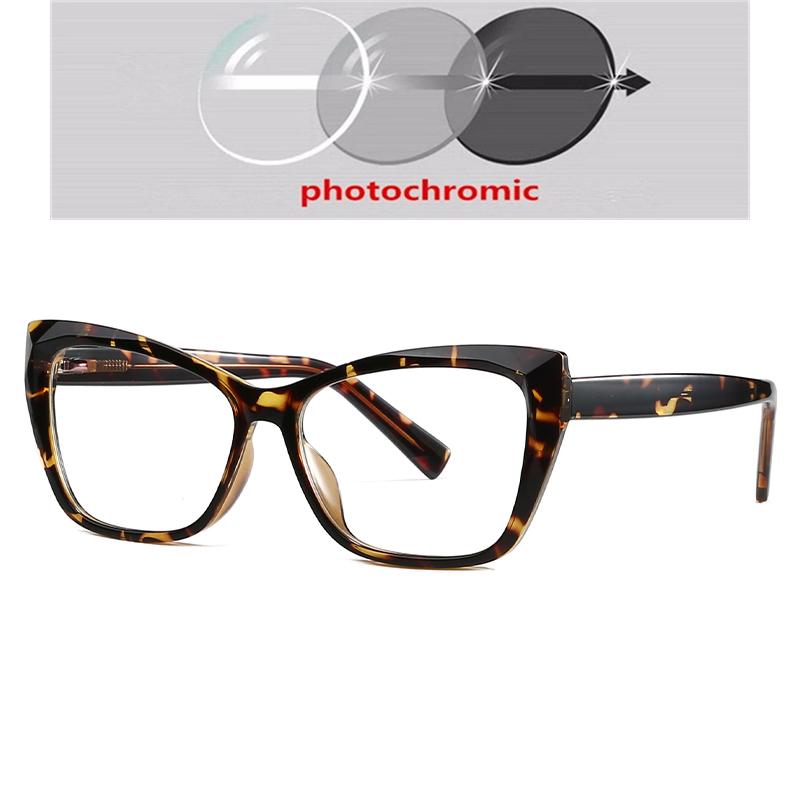 0 -0.5 -0.75 To -6.0 Blue Light Blocking Nearsighted Glasses For Women Spring Leg Cat Eye Minus Degree Prescription Spectacles