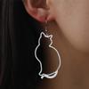 My Shape Милые Серьги-подвески с Кошками для Женщин Детей Нержавеющая Сталь Прелестный Котёнок Животное Висячие Серьги Украшения Подарки на День Святого Валентина