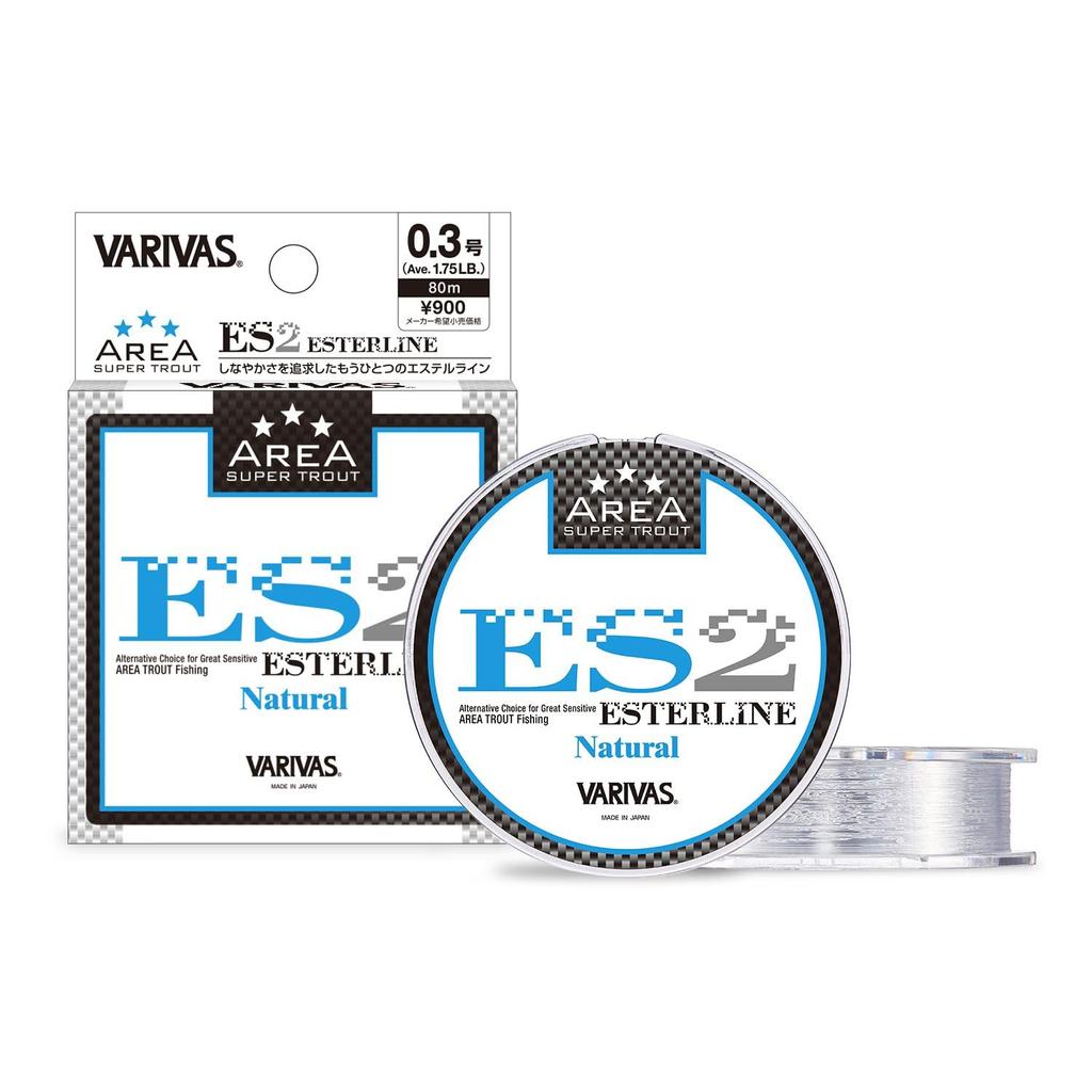 VARIVAS Super Trout Area ES2 Ester Natural 80m 16011 No. 0.3
