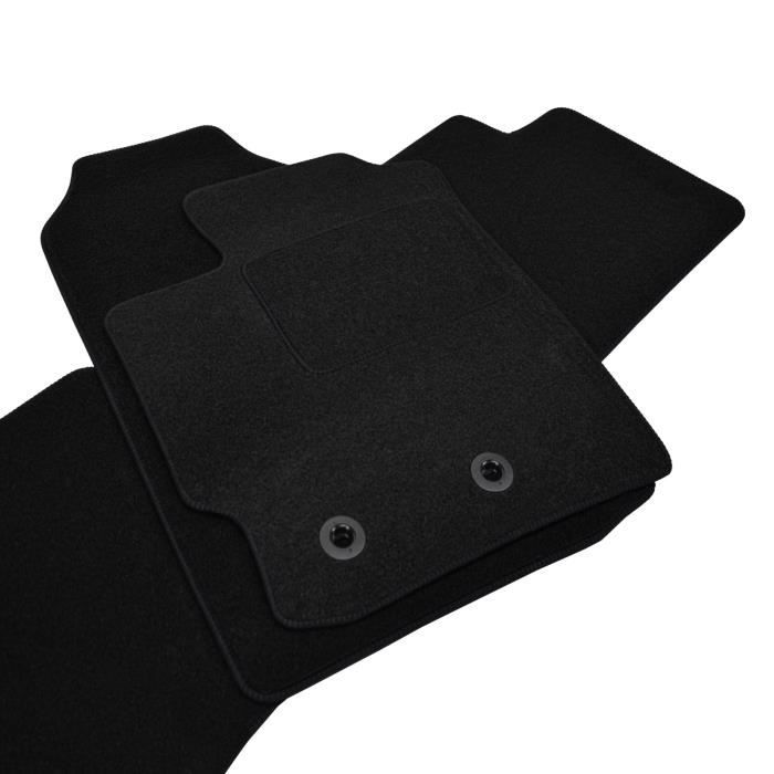 Tapis De Sol - Toyota - Yaris 2011-2019 - Velours Noir - 3 Pièces - Antidérapant Et Imperméable