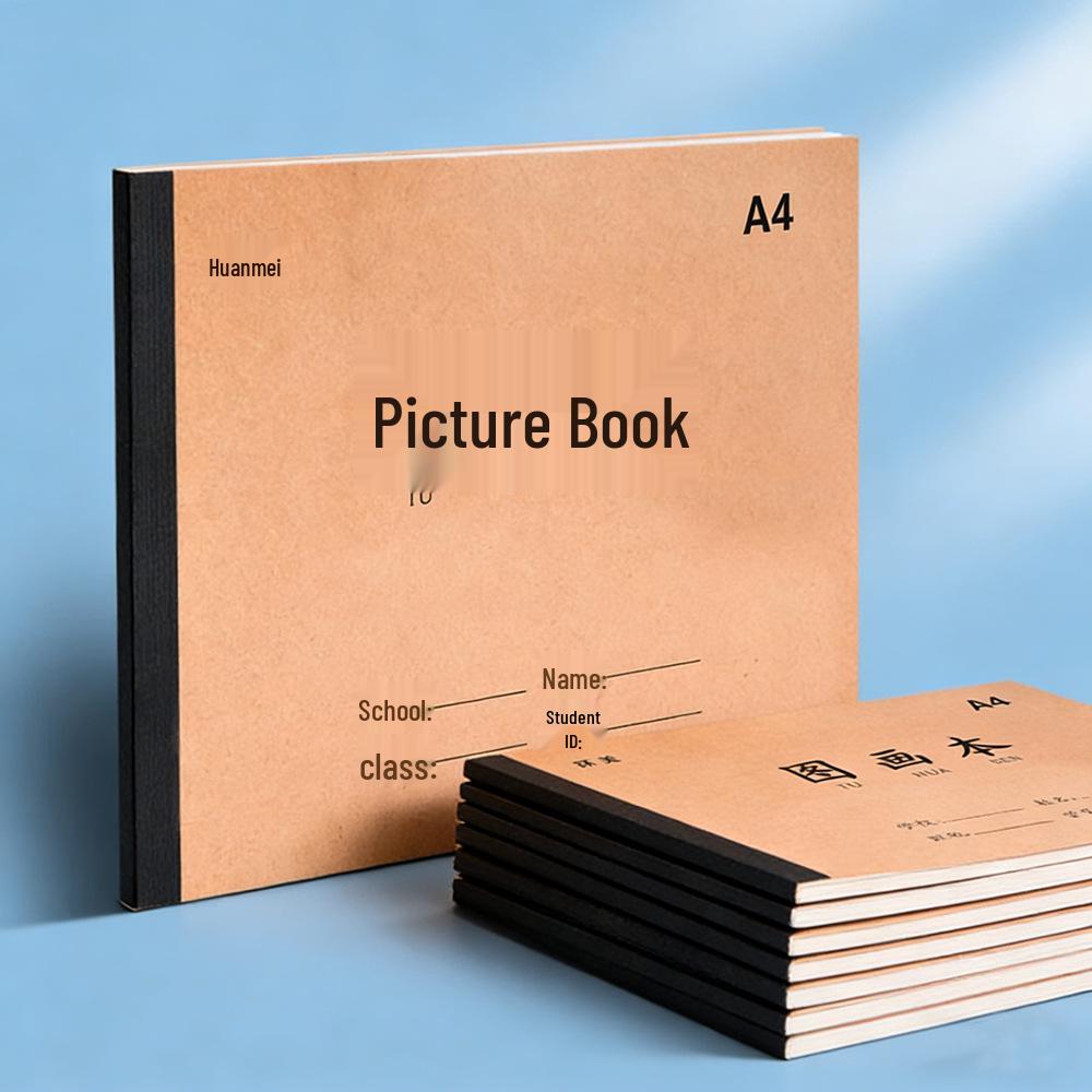 A4 Children's Eye Protection Sketch & Doodle Book - Thickened, Blank Art Paper