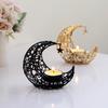 Moon Shaped Candle Holder Tealight Holder Metal Moon Candle Stand Candlestick for Christmas Dining Wedding Home Decors