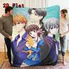 Fruits Basket 2D Flat Pattern Flannel Blanket High quality All Seasons Warmth and Comfort Perfect for Christmas Gifts.DMT0925456