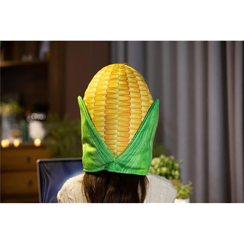 Bestmaple Шапка-животное, Плюшевый головной убор, Милый, Пушистый, Плюшевая шапка, Маска Костюм животного (Кукуруза)