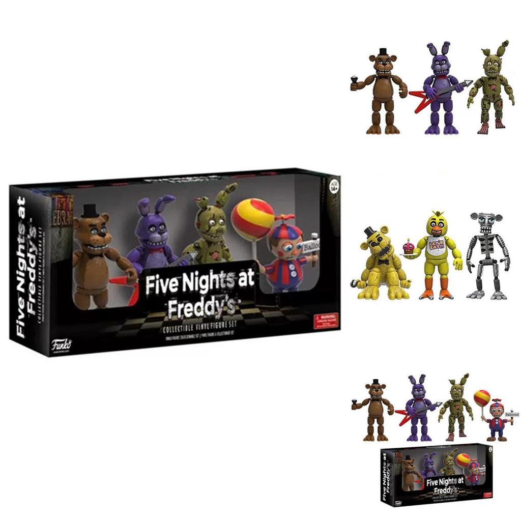 Потрясающий набор из 4 фигурок по Five Nights At Freddy's: Pizza Simulator для ультимативной коллекции