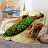 Animal Blanket Peacocks and Tigers  Print All Season Lightweight Plush Cozy Super Soft Luxury Couch Sofa Bed
