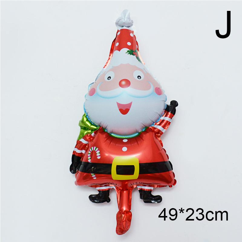 Рождественские воздушные шары из алюминиевой пленки, мини-мультяшные украшения для вечеринок