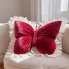 Декоративная подушка-бабочка Бархатная подушка-бабочка с кружевной отделкой Подушка для дивана, дивана, автомобиля Домашний декор Подарок на новоселье, день рождения