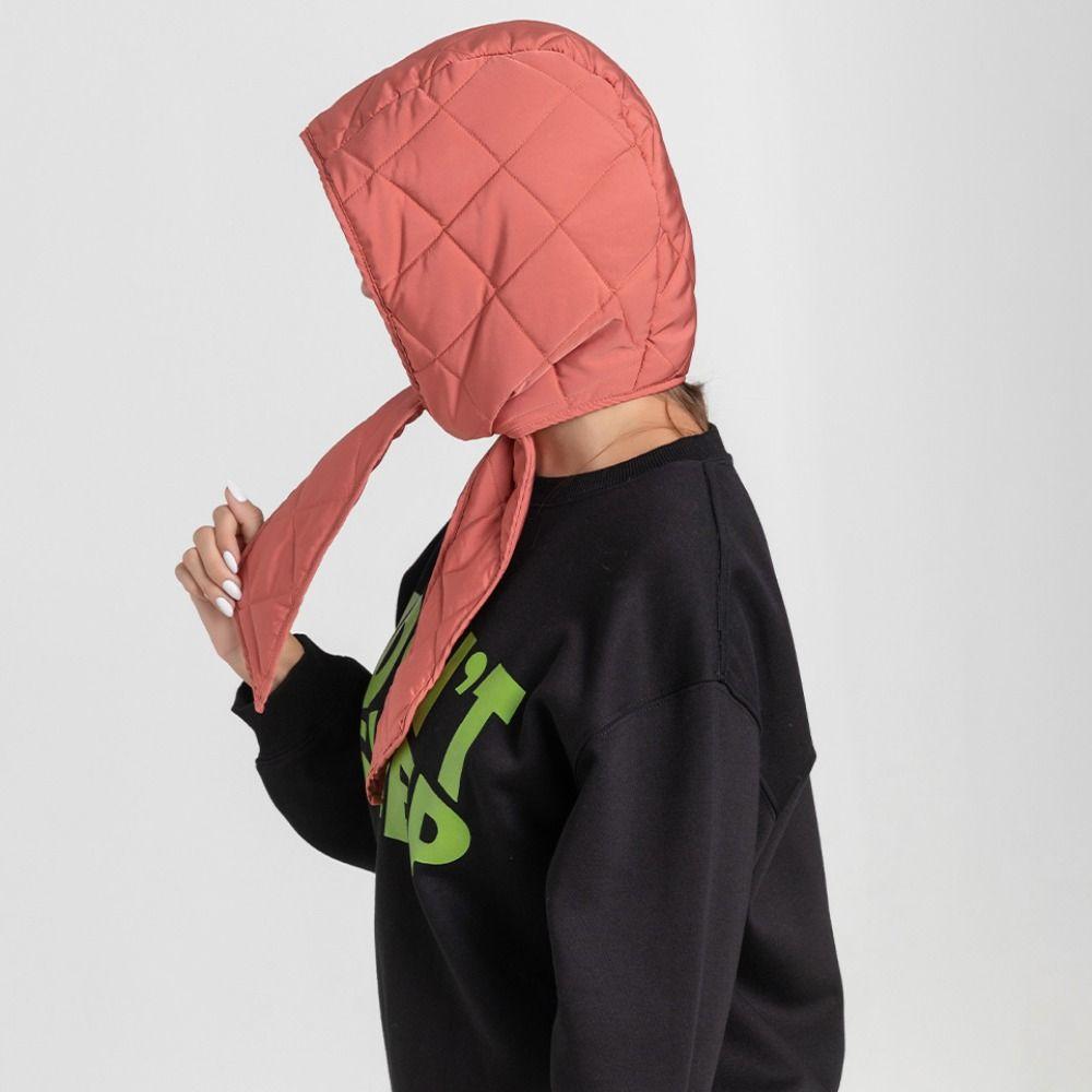 Lightweight Beanies Hats Quilted Windproof Scarf Hat Fashion Pullover Cold Hats