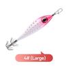 LED Lighted LED Squid Bait Thicken Double-Layer Squid Lures Glow Fishing Lures  Boat Fishing