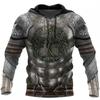 Vintage Hoodies Men'S Hoodie 3d Medieval Armor Print Pullover Oversized Men Clothing Tops Male Spring Fall Loose Vintage Clothes