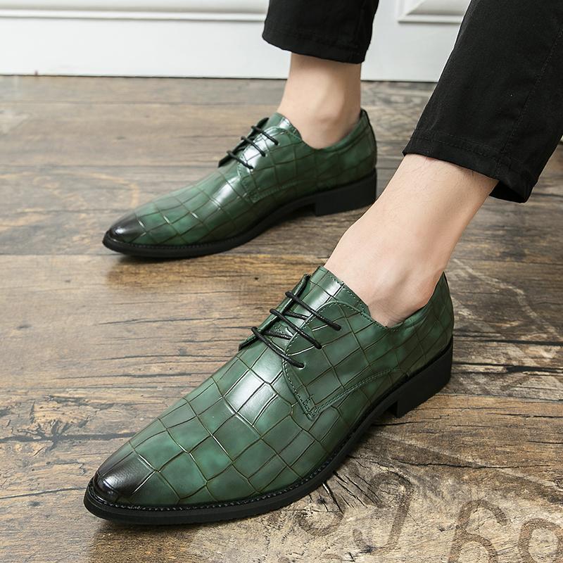 Британские мужские остроносые туфли из зеленой лакированной кожи, дизайнерские оксфорды для джентльмена, свадебное платье, выпускной вечер, обувь для жениха, zapatos hombre