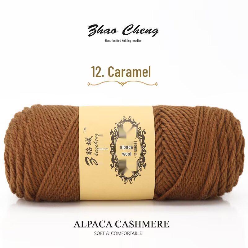 Шарф-подушка из альпаки ручной вязки – Средней толщины, Мягкий, Сделай сам, Крючком