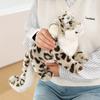 1Pc 23X50Cm Lifelike Snow Leopard Plush Toys Full Filling Animal Dolls Simulation Snow Leopard Plushie Toy Kids Birthday Gift
