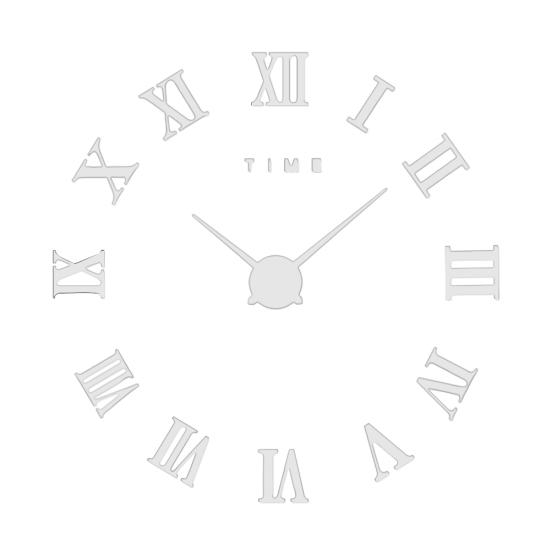 Римские цифры акриловая зеркальная поверхность DIY наклейка настенные часы Декор для гостиной