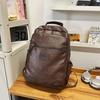 Студенческая сумка, мягкий кожаный мужской деловой рюкзак, большая вместимость, компьютерный рюкзак