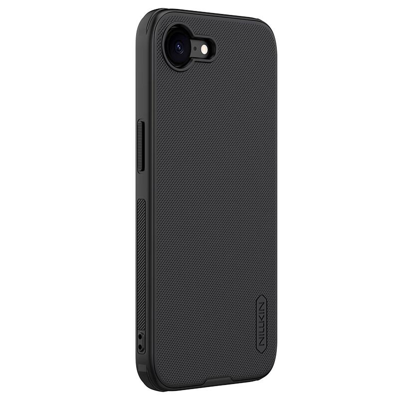 Чехол для iPhone 17e/16e, Полная защита, Матовый противоскользящий с подушкой безопасности, Ударопрочный, Защита от отпечатков пальцев, Тонкий, Простой, Жесткий с мягкими краями, Shield Pro Черный