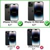 Защита камеры - Phonillico® - iPhone 15 PRO / PRO MAX - Закаленное стекло - Набор из 2 штук - Устойчив к царапинам