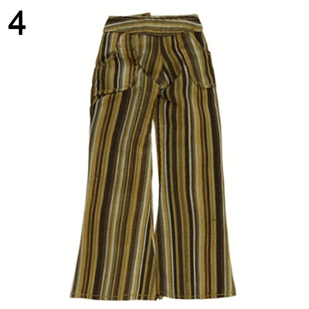 Мода для куклы OB22 Повседневная одежда Цветочные джинсы Одежда Аксессуары Кожаные брюки Кукольные брюки