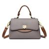 Luxury Leather Women's Shoulder Crossbody Bag Monochromatic Bags Feminine Messenger Bag