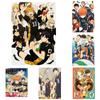 Anime Poster Volleyball Boy Oil Painting Japanese Cartoon Poster Wall Art Picture