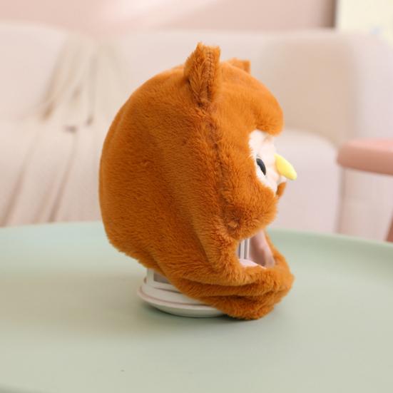 Милая мультяшная шляпа, головной убор, 3D пушистая плюшевая сова, аксессуары для волос, шляпа для выступлений, костюм для вечеринки, аксессуары для косплея