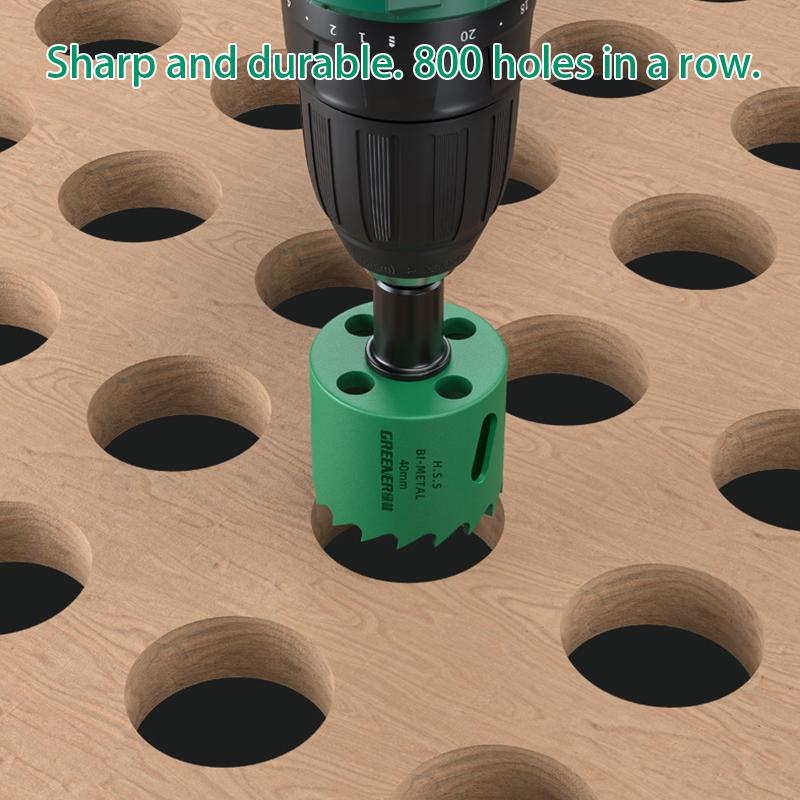 Hole Saw Set Saw Cup Wood Crown Drill Bit for Gypsum Board Wood Pvc Plastic Density Board Metal Woodworking Tools Industrial