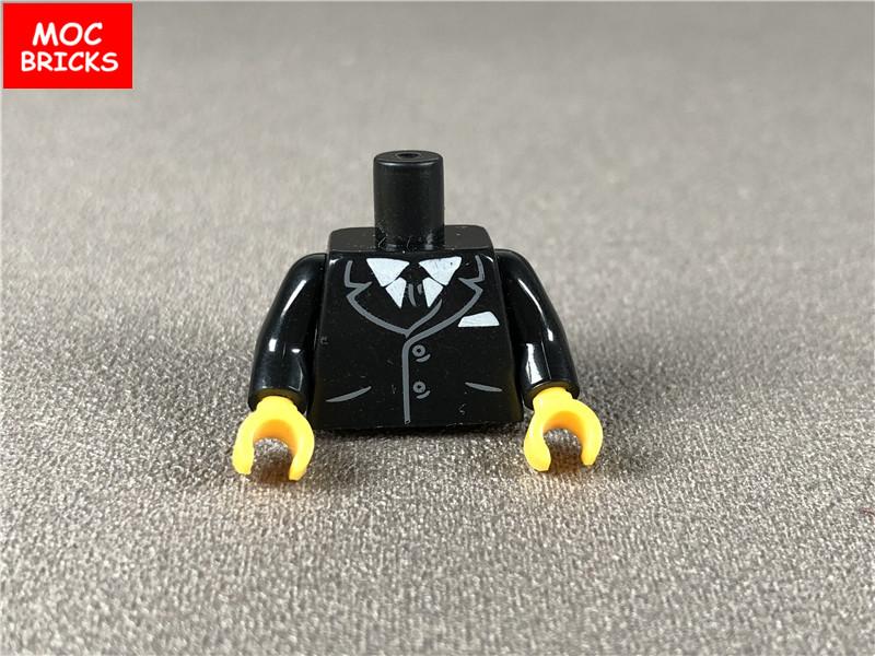 5 шт./лот MOC Кирпичи Торс Костюм Тело Одежда Руки Кисти Мышцы Повар Одежда Образовательные Строительные Блоки Собранные Игрушки Пластиковые Куклы