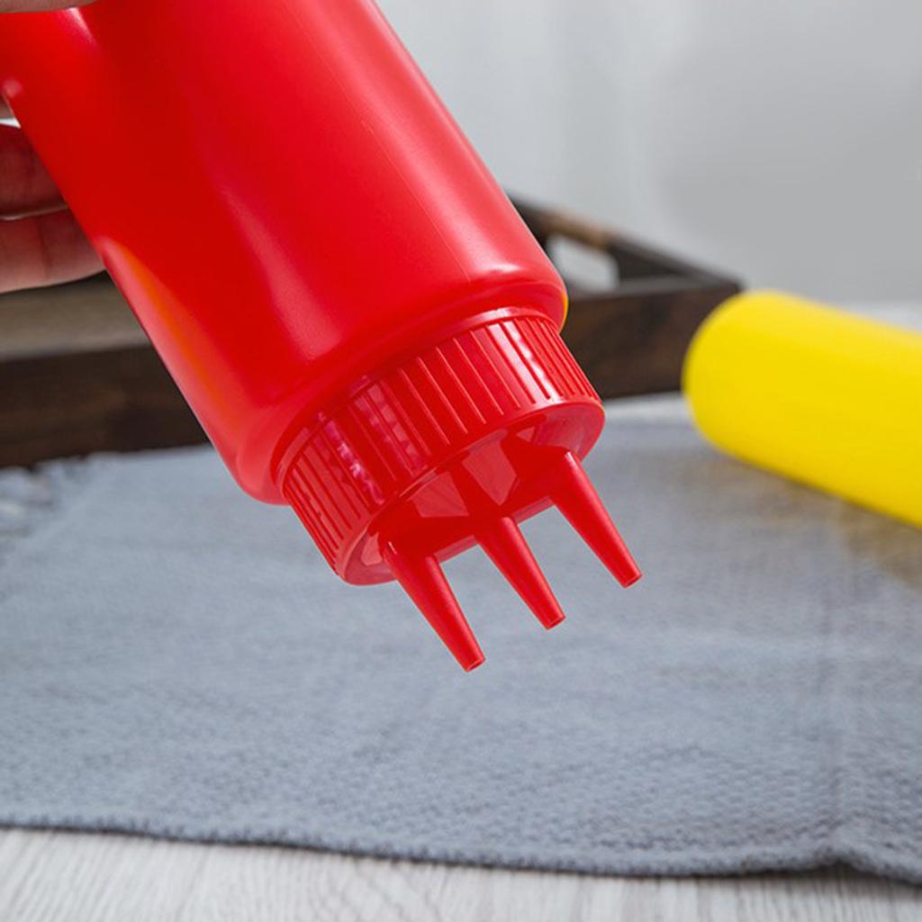 Бутылка для соуса с 3 насадками Гаджеты для готовки Бутылка-пульверизатор из ПЭ Банка для хранения оливкового масла Дозатор для приправ Аксессуары для приправ