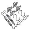 Shade Sail Hardware Kit 304 Stainless Steel S Hook M6 Fastener Set for Awning Sunshade