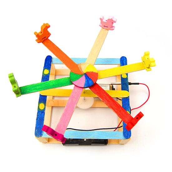 1 Set Teaching Demonstration Toys Problem-solving Ability Prevent Game Addiction Electric DIY Merry-go-round Physical Toys Kids Toys