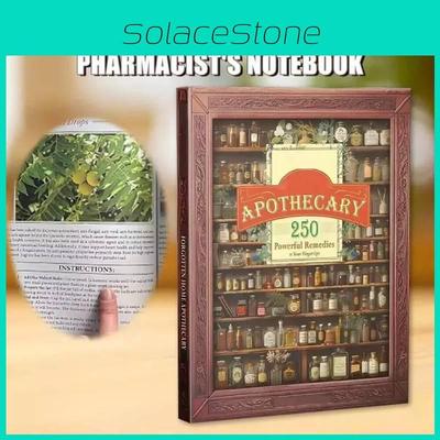 Роскошный блокнот для записей «Забытая домашняя аптека» в классическом стиле, идеально подходящий для офисных профессионалов