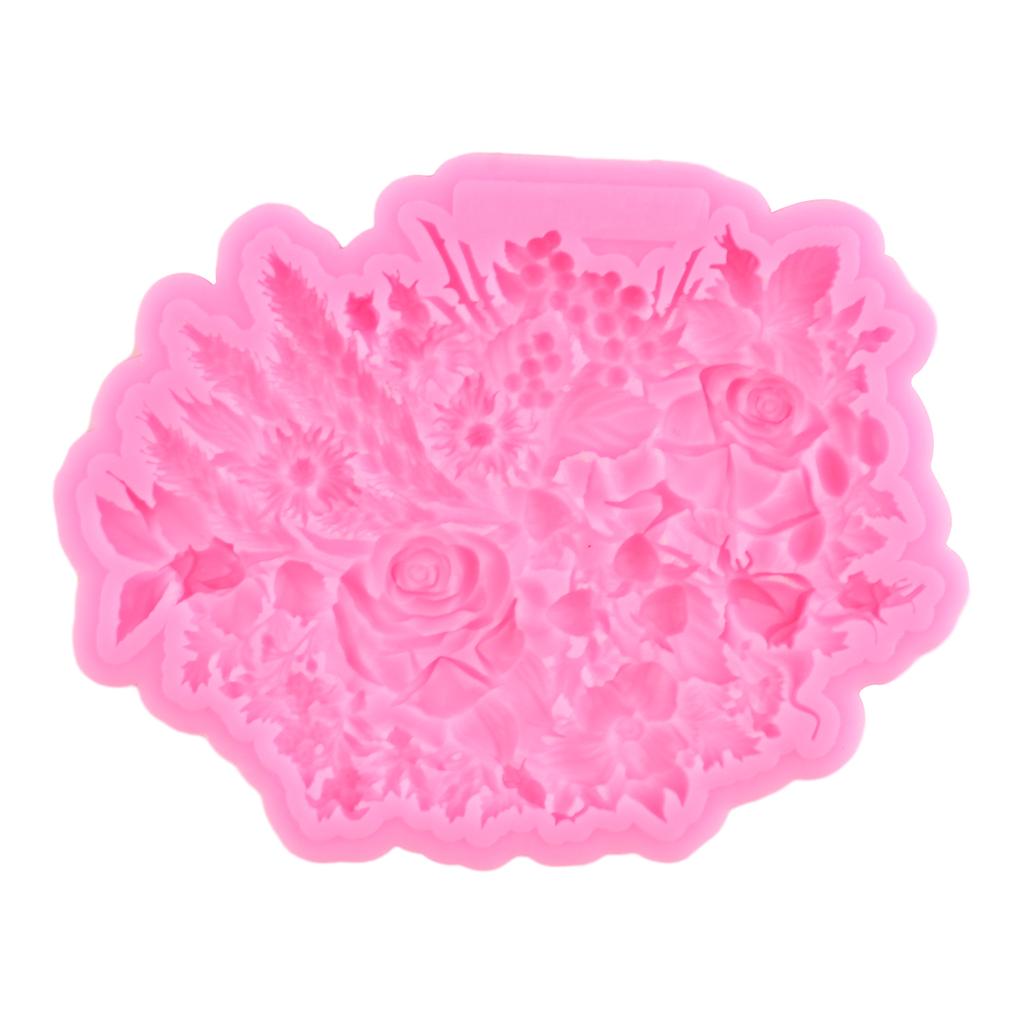 1 шт., формы для шоколада с розами, силиконовые формы для помадки, украшения торта, кондитерские изделия, кухонные аксессуары для выпечки, инструменты