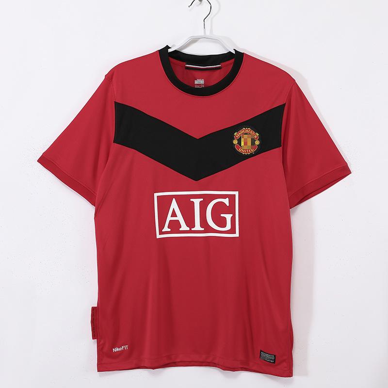 Red Devils 0406 Manchester United Premier League Jersey No. 7 C Ronaldo Long Short Sleeve  Rooney 08-09 Champions League Edition Manchester United