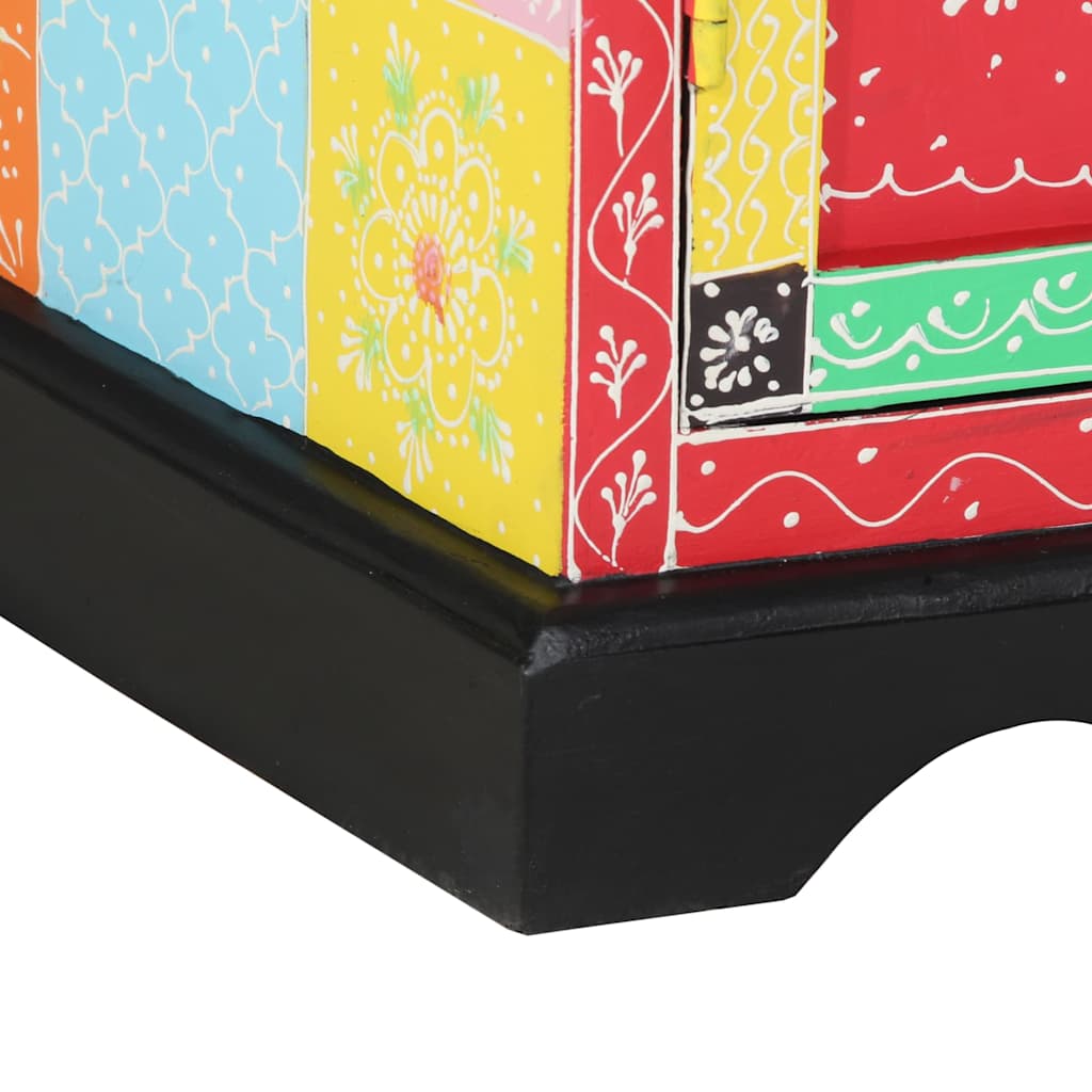 Console Table with Shelf and Storage Multicolored 50 x 30 x 70 cm
