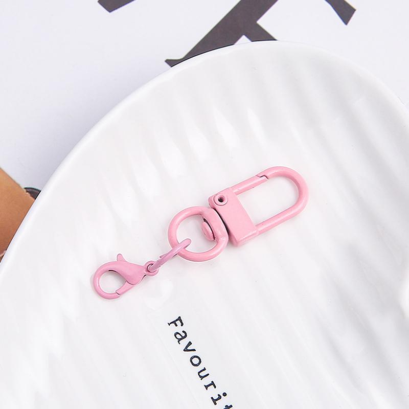 Colorful Lobster Clasp Hooks Keychain Candy Color Diy Keychain Connector Key Ring Jewelry Making Buckle Accessories Gifts