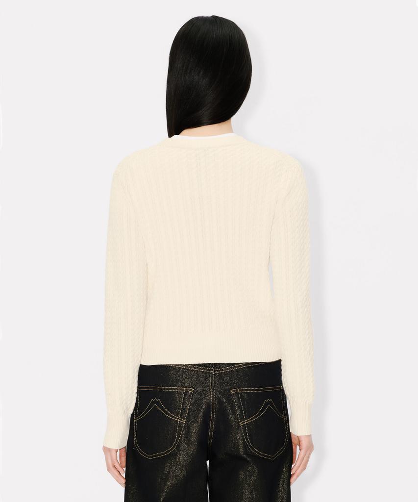KENZO Women'S Bokeh Flower Cable Crest Knit_K265Awk601Ivx