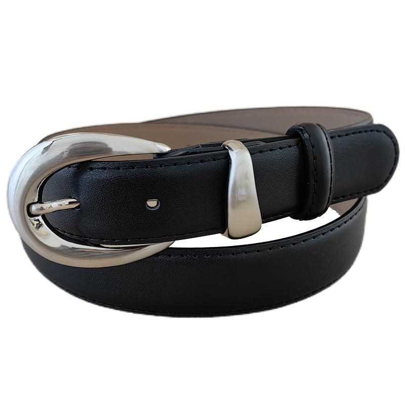 Minimalist Womens Style Waist Belt Metal Pin Buckle Dress Suit Belt Shapewear