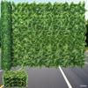 Искусственная изгородь из плюща, панели для забора с зелеными листьями, искусственный экран для конфиденциальности для дома, улицы, сада, балкона, 0,5X3м