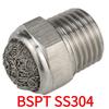 M5 1/8" 1/4" 3/8" 1/2" -2" BSP NPT Наружная резьба Пневматический Воздушный 304 316 Нержавеющая сталь Выхлопной Глушитель Глушители Фитинг Фильтр шума