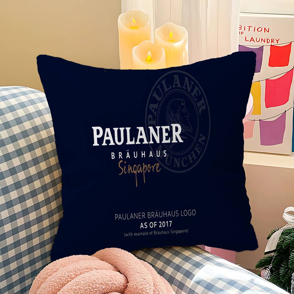 German Beer PPaulaner Cushion Cover Decorative Pillow Sofa Home Decor case pillow cases