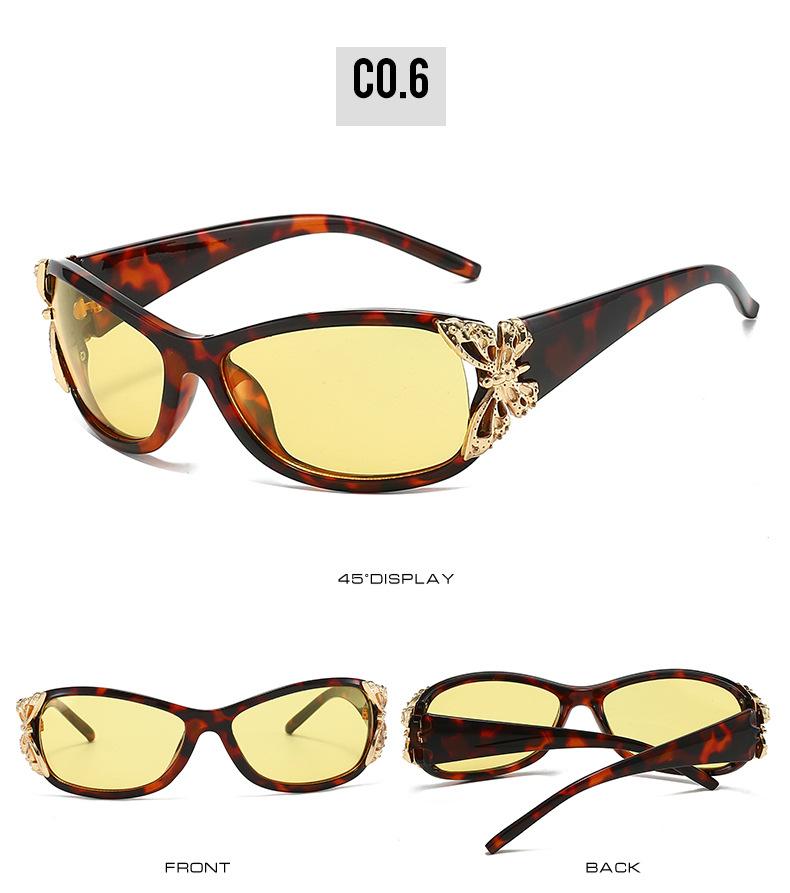 Модные солнцезащитные очки с поляризацией и дизайном бабочки, трендовые облегающие спортивные солнцезащитные очки с защитой UV400, солнцезащитные очки для женщин