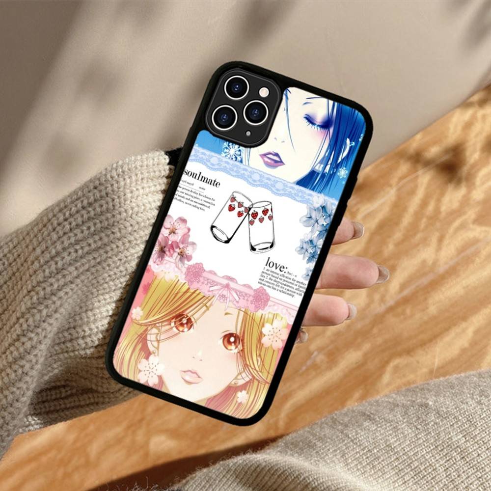 Крутой чехол для телефона с Наной Осаки из аниме Для iphone 11 12 13 14 15 Pro Max 17 16 Plus Жесткая задняя крышка из ПК+ТПУ