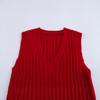 Ladies’ 2025 Spring V-Neck Slim Knit Vest - European & American Style