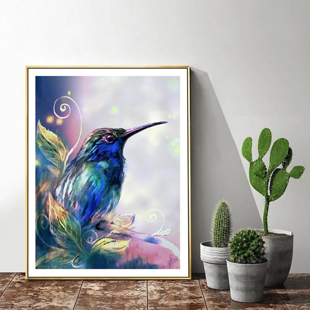 HUACAN алмазная живопись птица полная квадратная вышивка крестиком 5D DIY Алмазная вышивка животное мозаика картина со стразами настенное искусство